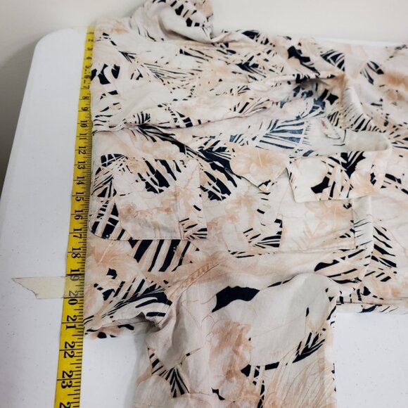 Faherty Womens Button Up Linen Shirt Dress Size L Beach Costal Travel Vacation - Picture 6 of 9